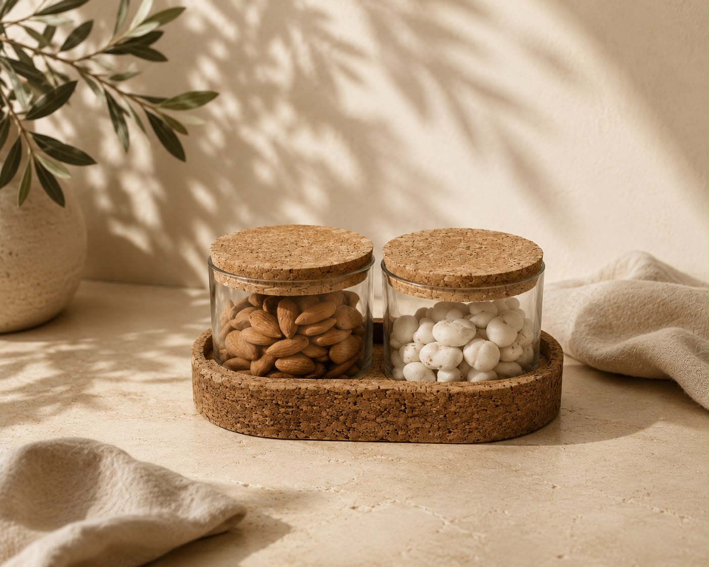 Cork Jar Duo