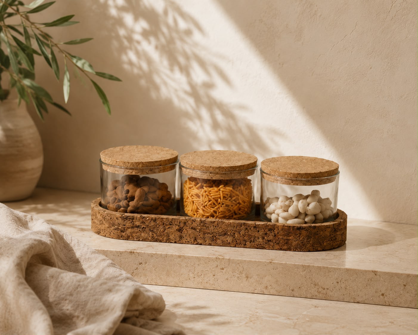 Cork Jar Trio