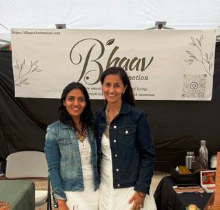 The two friends behind Bhaav, together at a market stall