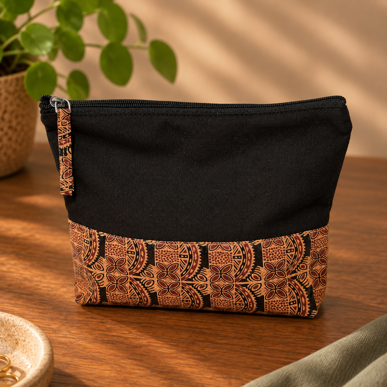Multicolor Cork Canvas Sleeve, image 1