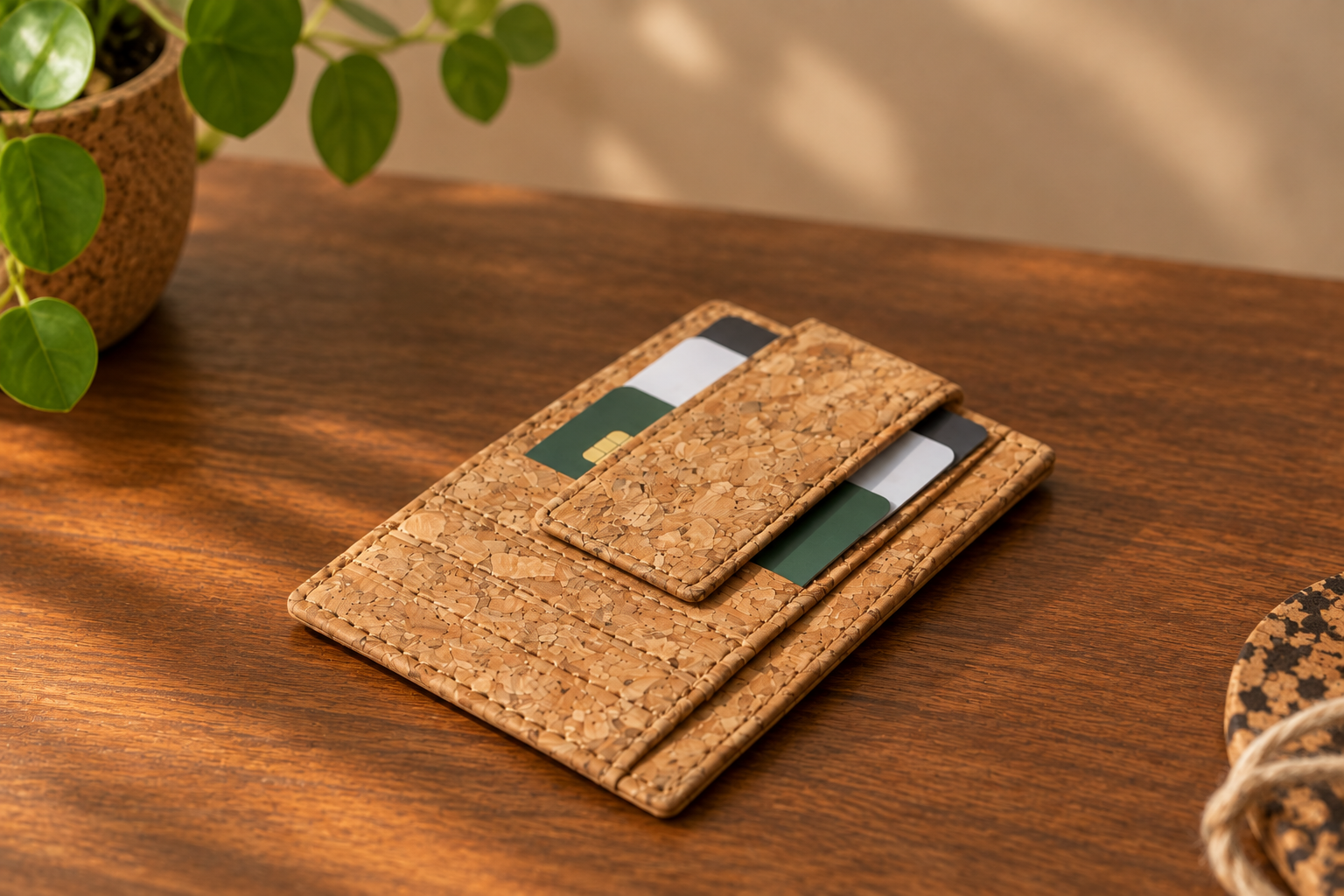 Natural Magnetic Card Holder