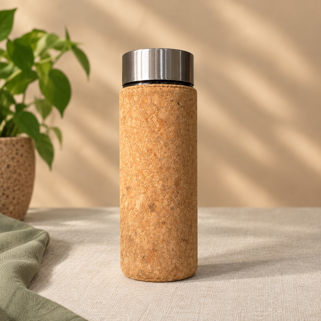 Natural Cork Water Bottle, image 1